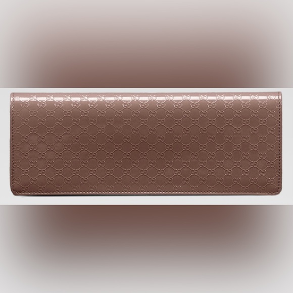 Gucci Broadway Microguccissima Patent Leather Evening Clutch, Mauve - Picture 2 of 12